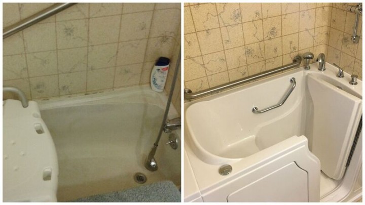 Before and After Walk in Tub Installation in Missoula, MT